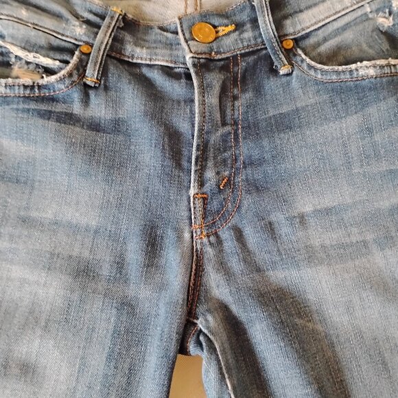 Mother The Ponyboy Cuffed Jeans in Tequila Truth, Size 26 - Picture 15 of 15